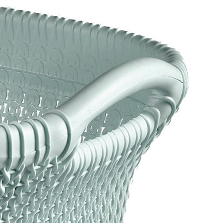 Curver Knit Wasmand - 40 l - set van 2 - Misty Blue