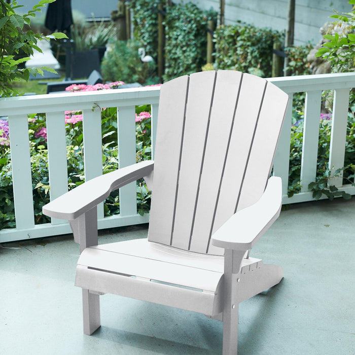 Keter Troy Adirondack Tuinstoel - set van 2 - 85x80x96.5cm - Wit