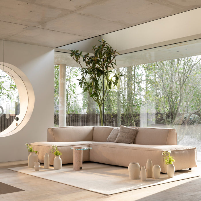 Zuiver Fat Freddy Rib Hoekbank Links - Naturel