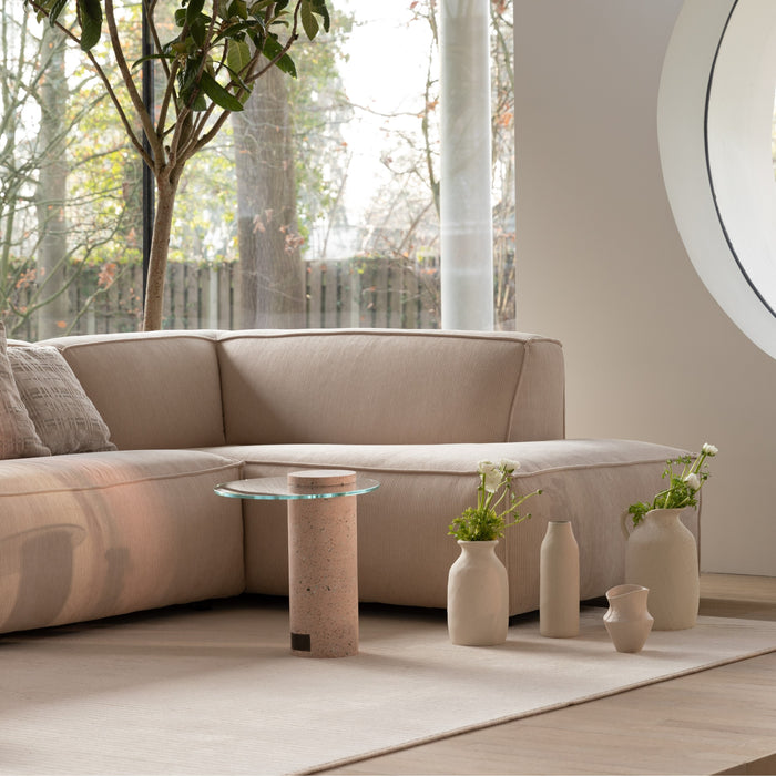 Zuiver Fat Freddy Rib Hoekbank Rechts - Naturel