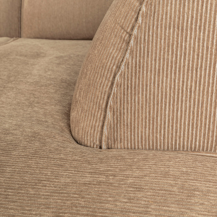 Zuiver Fat Freddy Rib Hoekbank Rechts - Caramel