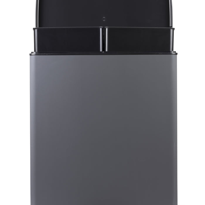 Curver Decobin Duo Prullenbak - 26L+26L - Rechthoekig - Cool Grey