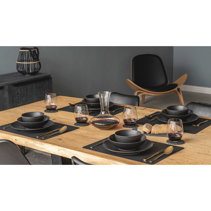 Studio Tavola Diepe Borden Black Tie ø 21 cm - 6 Stuks