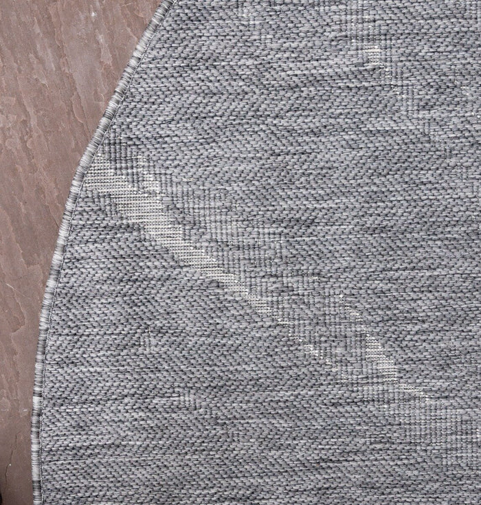 Eva Interior Buitenkleed Marble Grijs Rond 200cm