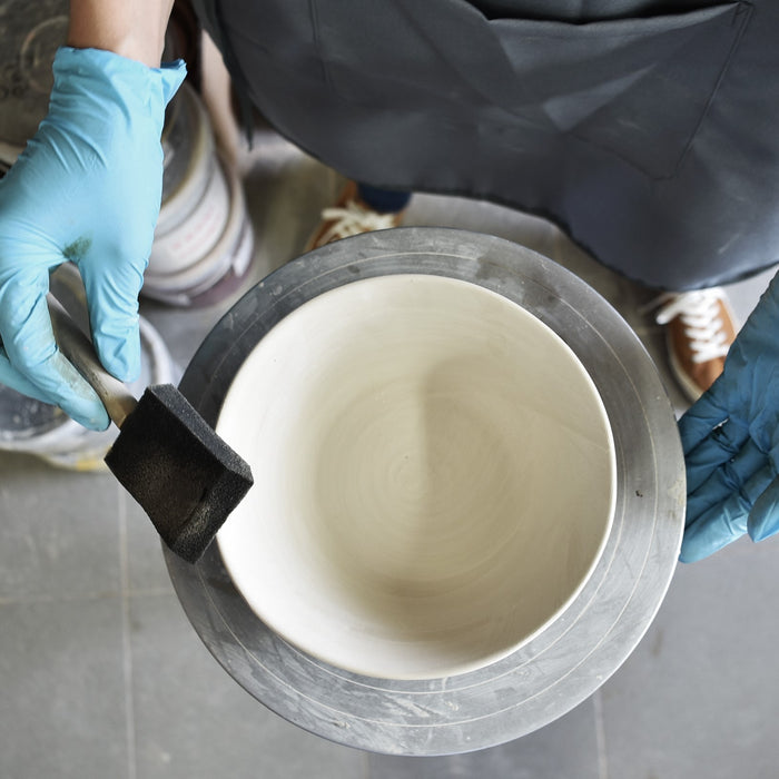 by fonQ Mixed Ceramics Dinerborden 4st. - Ø 26,5 cm - Zand