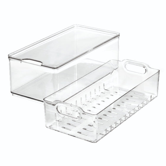 Opbergbox voor Fruit, Groot, 15.2 x 30.5 x 10.7 cm, Kunststof – iDesig