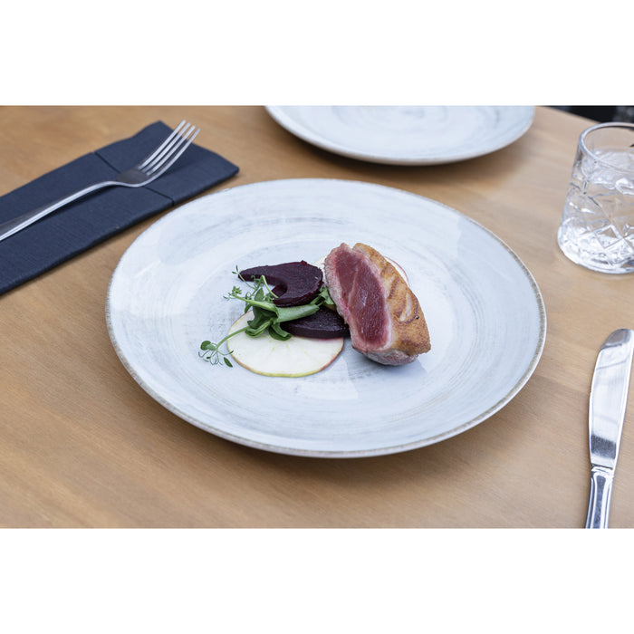 Hazel & Bos Juntos Madera ontbijtbord - 24 cm - 6 stuks - porselein