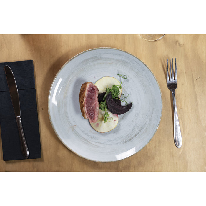 Hazel & Bos Juntos Madera ontbijtbord - 24 cm - 6 stuks - porselein