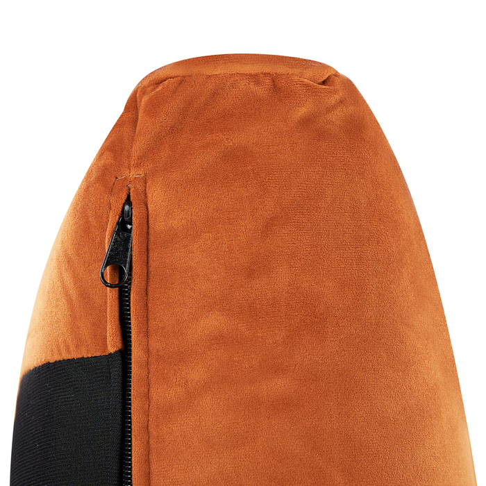 Beliani - MELLE - Tweepersoonsbed - Oranje - 180 x 200 cm - Fluweel