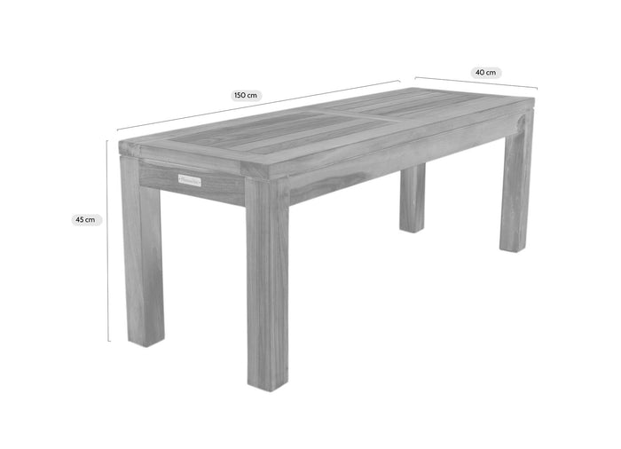 Teakhouten bank Java