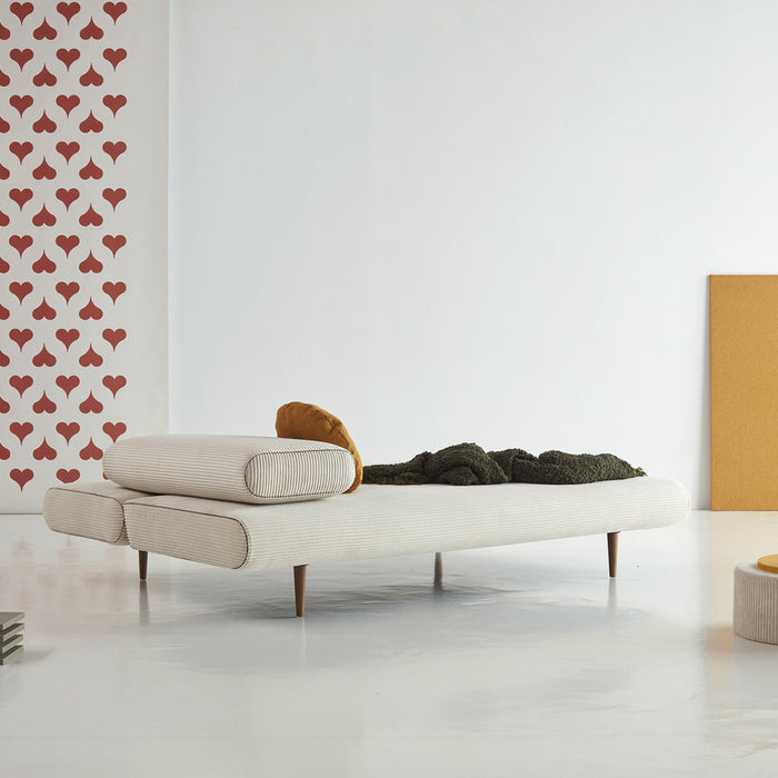 Innovation Unfurl Ivory Corduroy Lounger Slaapbank