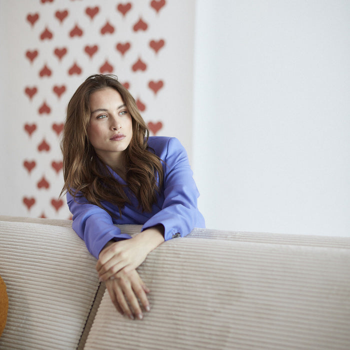 Innovation Unfurl Ivory Corduroy Lounger Slaapbank