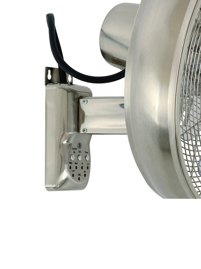 Lucci Air Wandventilator Breeze Staal Ø 46cm incl. Afstandsbediening