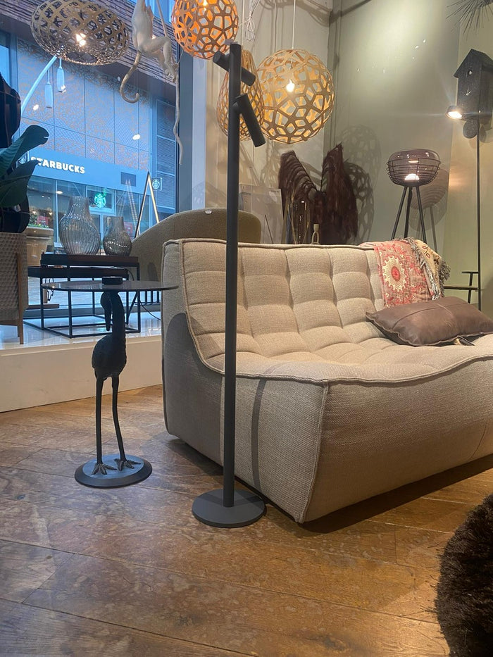 Sompex | TUBO | Vloerlamp | dubbel | Zwart - draadloos | snoerloos