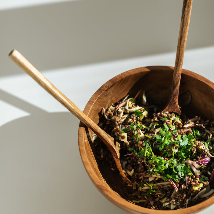 Kave Home - Delci set van 2 acaciahouten kommen