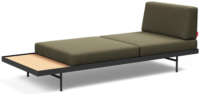 Innovation Puri Bos Groen Bouclé | Eiken Slaapbank