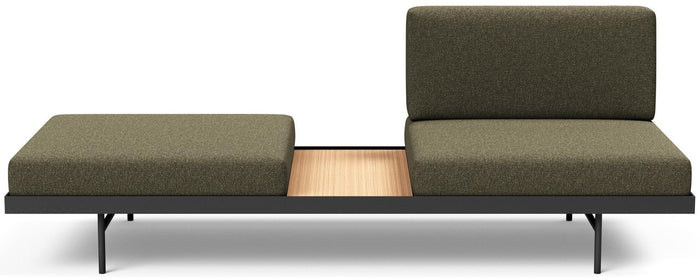 Innovation Puri Bos Groen Bouclé | Eiken Slaapbank