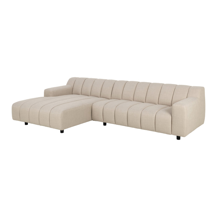 by fonQ Cloud Hoekbank met Chaise Longue Links - Beige