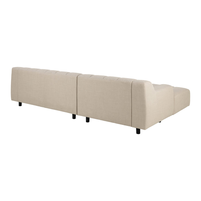 by fonQ Cloud Hoekbank met Chaise Longue Links - Beige