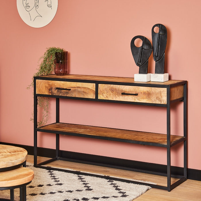 Starfurn Sidetable Denver | Mangohout en metaal