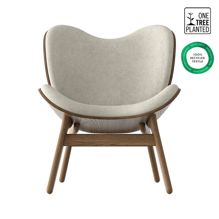 Umage A Conversation Piece houten fauteuil donker eiken - White Sands
