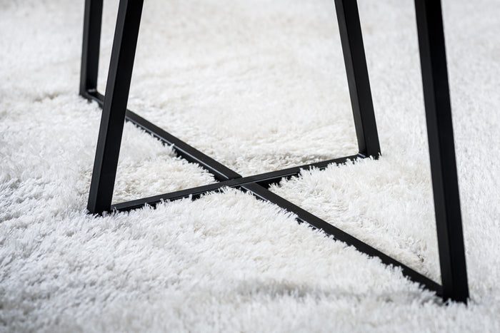 Furntastik Funchal Salontafel ovaal, 90x45 cm, zwart