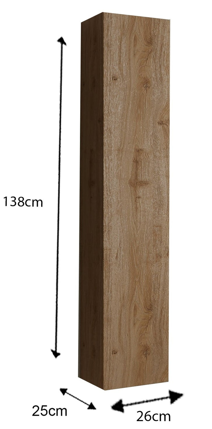 Benvenuto Design Hamburg Eiken H138 cm Badkamer Wandkast