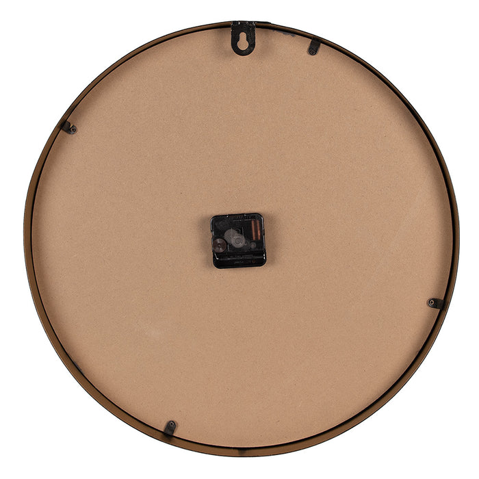 Clayre & Eef Wandklok Ø 45 cm Grijs MDF