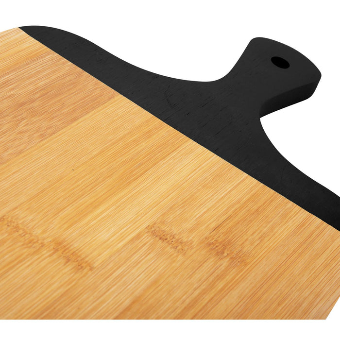 present time - Snijplank set Gourmet - Zwart - 23x38 cm