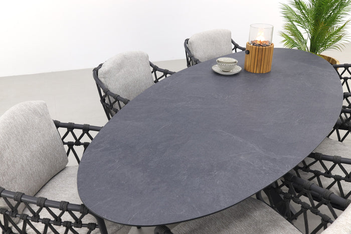 4SO Calpi|Privada 240x107 - Ovale tuinset - 7-delig