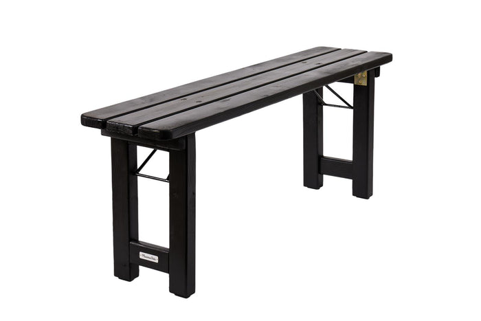 MaximaVida inklapbare picknickbank Riga 120 x 25 blackwash