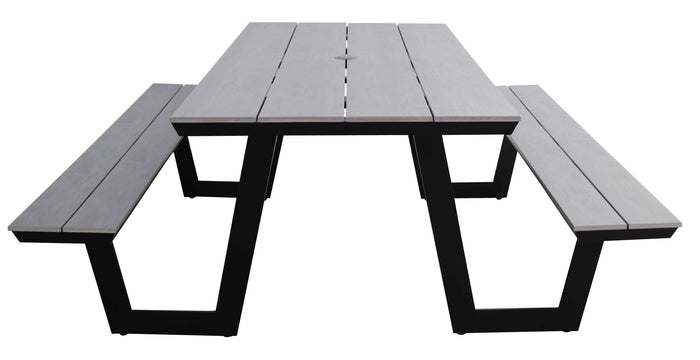 4 Seizoenen Tuinmeubelen Coffee Bay Picknicktafel (grey)