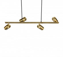 Trio Leuchten Marley Hanglamp 4x GU10 Messing