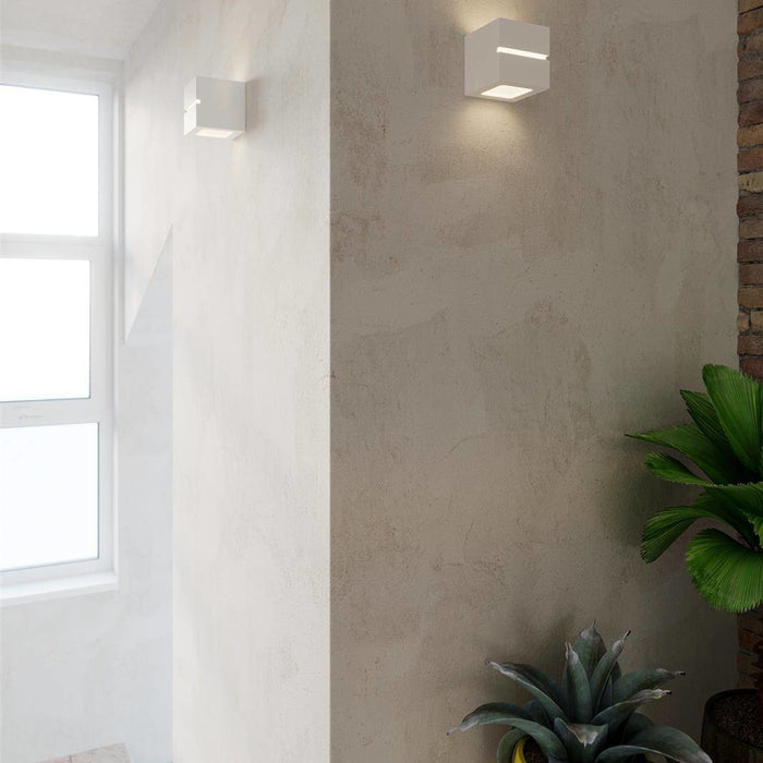 Sollux Wandlamp Leo Line E27 gips wit