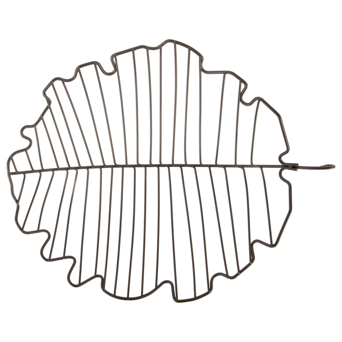 Present Time - Fruitmand Leaf Large - Zwart - 32x31,5x8,5cm