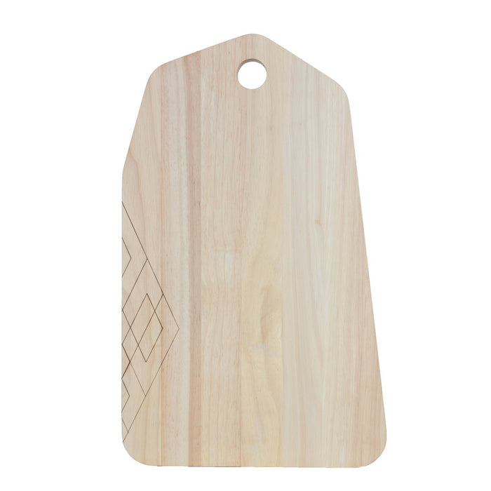 TAK Design - Snijplank Organic - Rubberhout met Leer - Tritic - L - TA