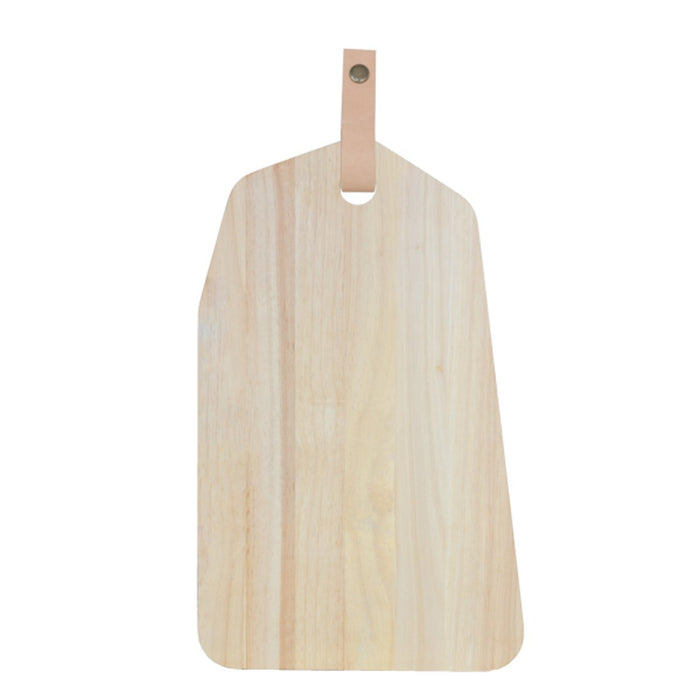 TAK Design - Snijplank Organic - Rubberhout met Leer - L - TAK Design