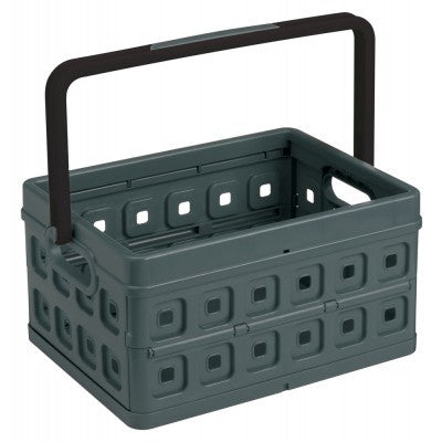 SUNWARE SQUARE VOUWKRAT MET HANDGREEP 24L ANTRACIET 44 x 31,5 x 21 cm