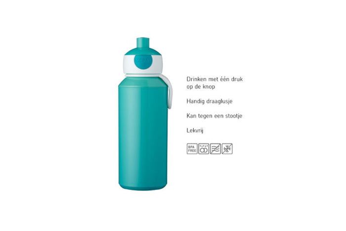 Drinkfles pop-up Campus 400 ml - Leopard