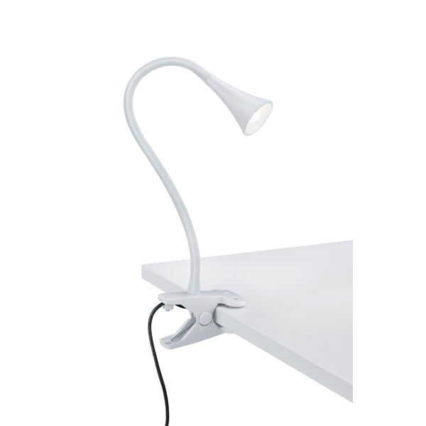 Reality Klemlamp modern - Plastic - Wit