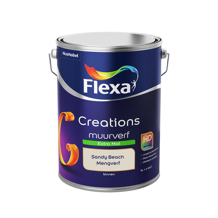 Flexa Creations - Muurverf Extra Mat - Sandy Beach - 5 liter