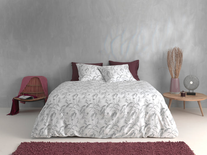 Zo Home Dekbedovertrek Katoen Satijn Fiori di - white