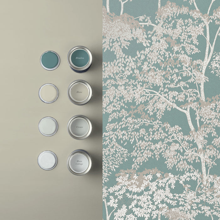 Graham & Brown - Vliesbehang - Idyll Tree Duck egg - 10mx52cm