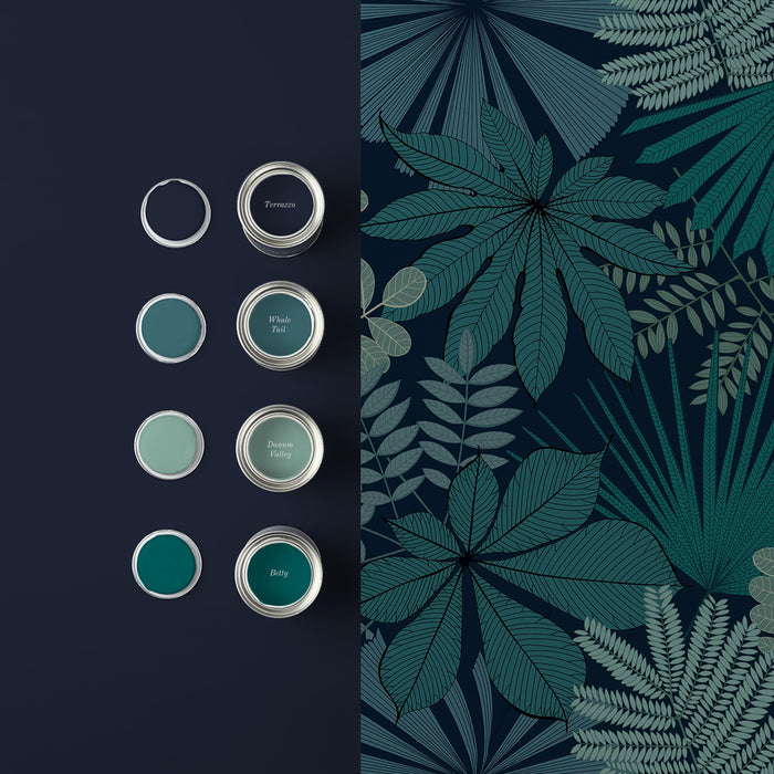 Graham & Brown vliesbehang Bohemia Teal Donkerblauw