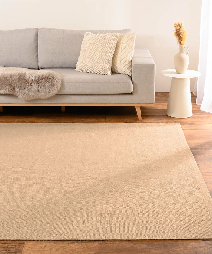 Nordic Weavers Katoen vloerkleed - Svelvik beige - 240x340 cm