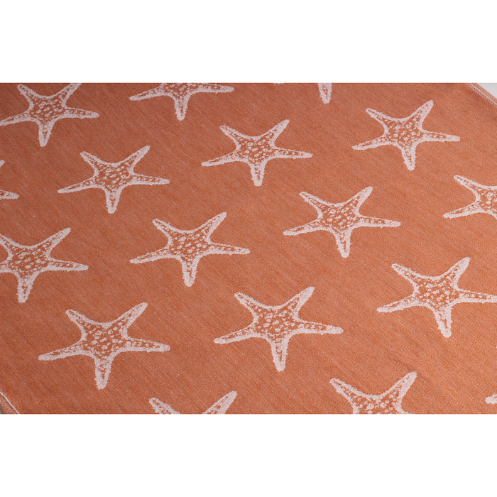 Seashell Keuken- en Theedoek - Set|12 - Oceaan - terracotta