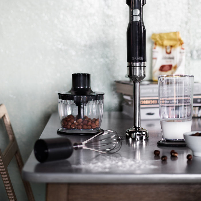 Graef staafmixerset zwart - met turbostand