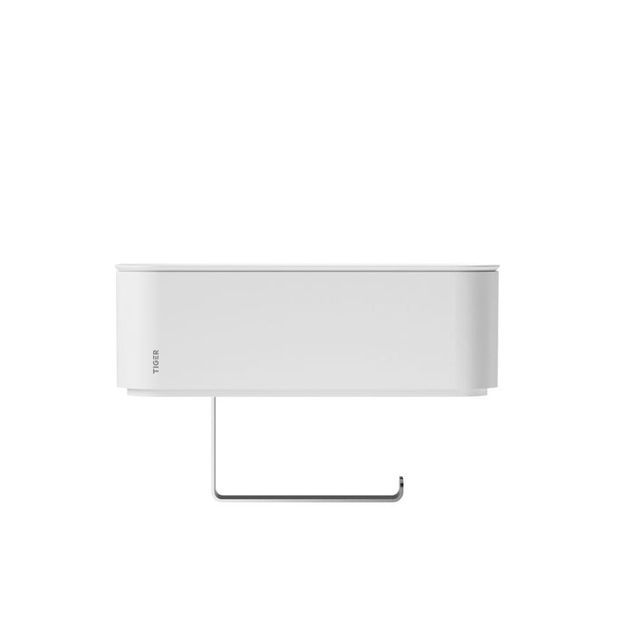 Tiger 2-Store Toiletrolhouder met Opbergbakje - Wit