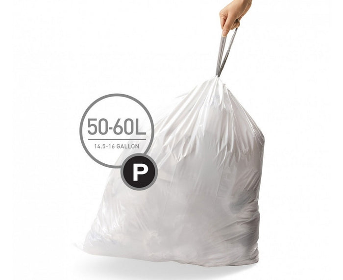 Simplehuman Code P Afvalzakken 50-60 Liter - 20 zakken