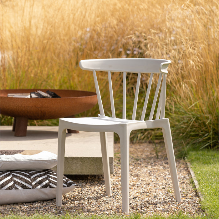 Woood Bliss Spijlenstoel - Mist